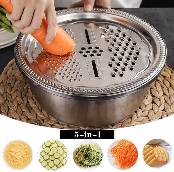Multifunctional Stainless Steel Basin — versatile home essential